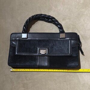 Tiffany & Co. Black Pony Hair & Leather Handle Bag